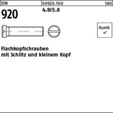 DIN 920 4.8/5.8 - Flachkopfschrauben