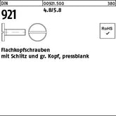 DIN 921 4.8/5.8 - Flachkopfschrauben