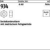 DIN 934 6 AU - Sechskantmuttern [050]
