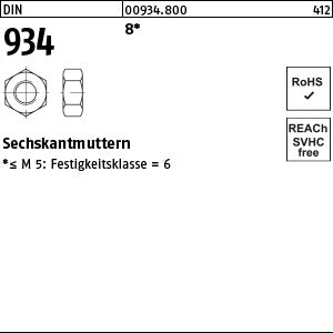 DIN 934 6-8 - Sechskantmuttern