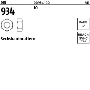 DIN 934 10 - Sechskantmuttern
