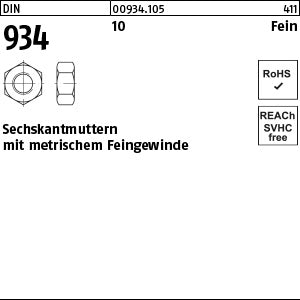 DIN 934 10 - Sechskantmuttern [050]