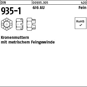 DIN 935 -1 6 - Kronenmuttern [050]