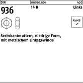 DIN 936 14 H -LH - Sechskantmuttern
