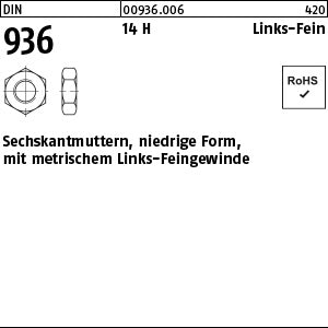 DIN 936 14 H -LH - Sechskantmuttern [060]