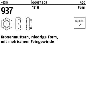 DIN 937 17 H - Kronenmuttern [050]