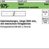 DIN 975 Stahl galvanisch verzinkt - Gewindestangen [050] - Länge 1,00 m