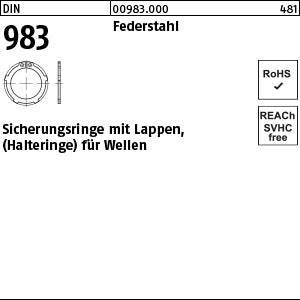 DIN 983 Federstahl - Sicherungsringe