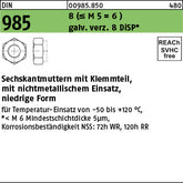 DIN 985 Stahl galvanisch verzinkt DiSP (Dickschichtpass.) gal Zink-Dispersion - Sechskantmuttern