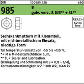 DIN 985 6-8 galvanisch verzinkt DiSP + SL gal Zink-Dispersion - Sechskantmuttern