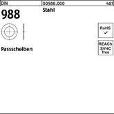 DIN 988 Stahl x 0, 1 - Paßscheiben