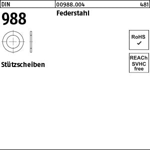 DIN 988 Federstahl x 1 Stützscheiben - Stützscheiben