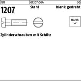 ISO 1207 Stahl blank gedreht - Zylinderschrauben