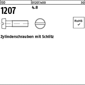 ISO 1207 4.8 - Zylinderschrauben