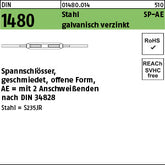 DIN 1480 Stahl SP AE galvanisch verzinkt - Spannschlösser