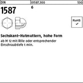 DIN 1587 6 - Sechskant-Hutmuttern