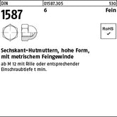 DIN 1587 6 - Sechskant-Hutmuttern [050]