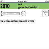 ISO 2010 4.8 galvanisch verzinkt - Linsensenkschrauben