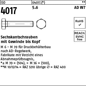 ISO 4017 5.6 AD-W7/1 - Sechskantschrauben