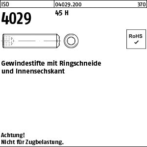 ISO 4029 45 H - Gewindestifte