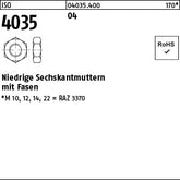 ISO 4035 04 - Niedrige Sechskantmuttern
