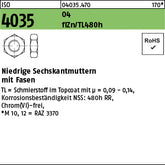 ISO 4035 04 Zinklamelle - Sechskantmuttern