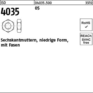 ISO 4035 05 - Sechskantmuttern