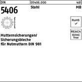 DIN 5406 Stahl MB 0 für DIN 981 - Sicherungsbleche