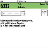 DIN 6332 5.8 IS brüniert brün - Gewindestifte