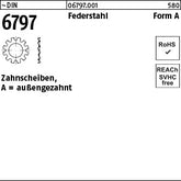 DIN 6797 Federstahl A - Zahnscheiben