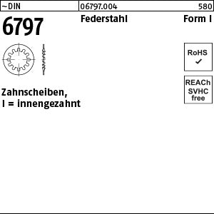 DIN 6797 Federstahl I - Zahnscheiben