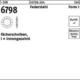 DIN 6798 Federstahl I - Fächerscheiben
