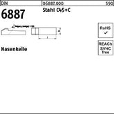 DIN 6887 C45K x 32 - Nasenkeile