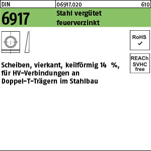 DIN 6917 C 45 / ÜH 13 feuerverzinkt - Scheiben