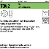ISO 7042 10 Zinklamelle - Sechskantmuttern