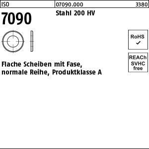 ISO 7090 Stahl 3 ( x 0, 5) 200 HV - Scheiben