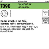 ISO 7090 Stahl 6 ( x 1, 6) 300 HV, Zinklamelle L/nc/x/x/480h/C Zinklamelle - Scheiben