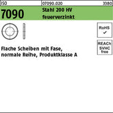 ISO 7090 Stahl 6 ( x 1, 6) 200 HV, feuerverzinkt - Scheiben