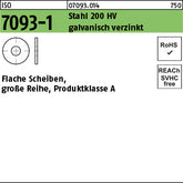 ISO 7093 -1 Stahl HV 3 galvanisch verzinkt - Scheiben
