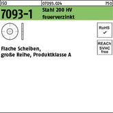 ISO 7093 -1 Stahl HV 6 feuerverzinkt - Scheiben