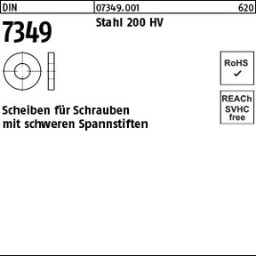 DIN 7349 Stahl HV 3, 2 - Scheiben