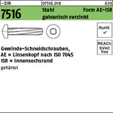 DIN 7516 Stahl AE Torx galvanisch verzinkt - Gew-Schneidschrauben
