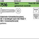 DIN 7516 Stahl DE Torx galvanisch verzinkt - Gewinde-Schneidschrauben