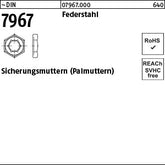 DIN 7967 Federstahl - Sicherungsmuttern