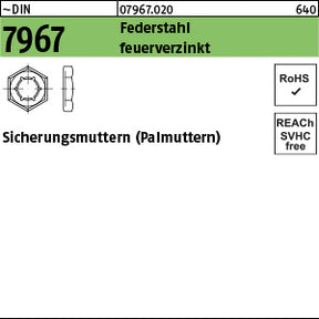 ISO 4035 – Niedrige Sechskantmuttern Stahl 04, feuerverzinkt