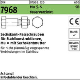 DIN 7968 Mutter 5.6 / CE feuerverzinkt - Sechskant-Paßschrauben