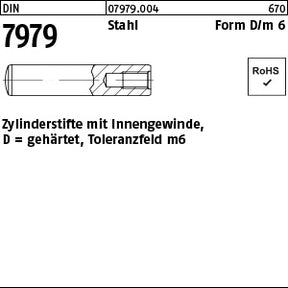 DIN 7979 Stahl D - Zylinderstifte