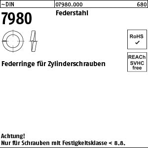 DIN 7980 Federstahl - Federringe