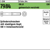 DIN 7984 08.8 galvanisch verzinkt, Antr. Innensechsrund - Zylinderschrauben