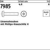 DIN 7985 4.8 Phillips/Kreuzschlitz - Linsenschrauben